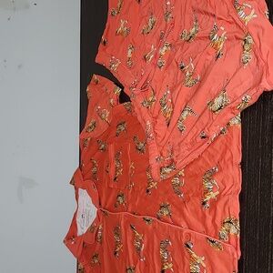 New Bums & Roses Mama Pajamas Womens 2XL Tigers NWT